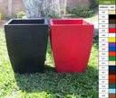 Ver imagem 2 de Kit 2 Vaso Planta 45x35 Moderno Trapézio Polietileno BGPLASTICOS ROSA 022