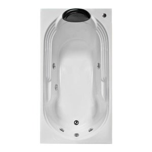 Banheira Retangular Paraguaçu Combate com Hidro em Acrílico - 1.80x0.80x0.40 - 220v