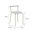 Ver imagem 3 de Conjunto Sala de Jantar Palermo com Mesa e 4 Banquetas 2999 Carraro