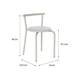 Conjunto Sala de Jantar Palermo com Mesa e 4 Banquetas 2999 Carraro - 3 Conjunto Sala de Jantar Palermo com Mesa e 4 Banquetas 2999 Carraro - 3