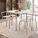 Ver imagem 1 de Conjunto Sala de Jantar Palermo com Mesa e 4 Banquetas 2999 Carraro