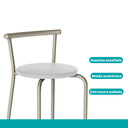 Ver imagem 3 de Conjunto Sala de Jantar Palermo com Mesa e 4 Banquetas 2999 Carraro