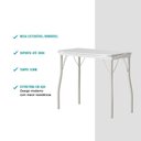 Ver imagem 4 de Conjunto Sala de Jantar Palermo com Mesa e 4 Banquetas 2999 Carraro