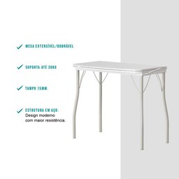 Conjunto Sala de Jantar Palermo com Mesa e 4 Banquetas 2999 Carraro - 4 Conjunto Sala de Jantar Palermo com Mesa e 4 Banquetas 2999 Carraro - 4