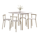 Ver imagem 4 de Conjunto Sala de Jantar Palermo com Mesa e 4 Banquetas 2999 Carraro