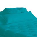 Ver imagem 3 de Maca Estofada Estética Capitonê 80 Cm Suede Turquesa - Fm