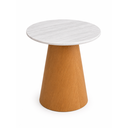 Ver imagem 2 de Mesa Lateral Cone Freijó 41cm com Tampo em Mármore Espirito Santo