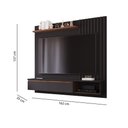 Ver imagem 6 de Rack com Painel Suspenso Panamá para TV de até 60- Preto Chumbo/Savana