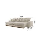 Ver imagem 5 de Sofá Duque Dois Módulos de 80cm B25cm A302 Linho Branco