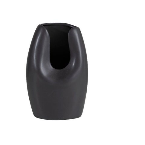 Vaso Decorativo de Cerâmica Preto 21cm RVC0021 BTC