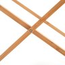 Varal Horizontal Chão Dobrável em Bambu com Hastes Metálicas - Simplo - 4