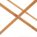 Ver imagem 4 de Varal Horizontal Chão Dobrável em Bambu com Hastes Metálicas - Simplo