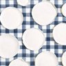 Adesivos para parede decoração quarto xadrez azul e branco - 2