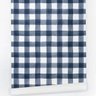 Adesivos para parede decoração quarto xadrez azul e branco - 3