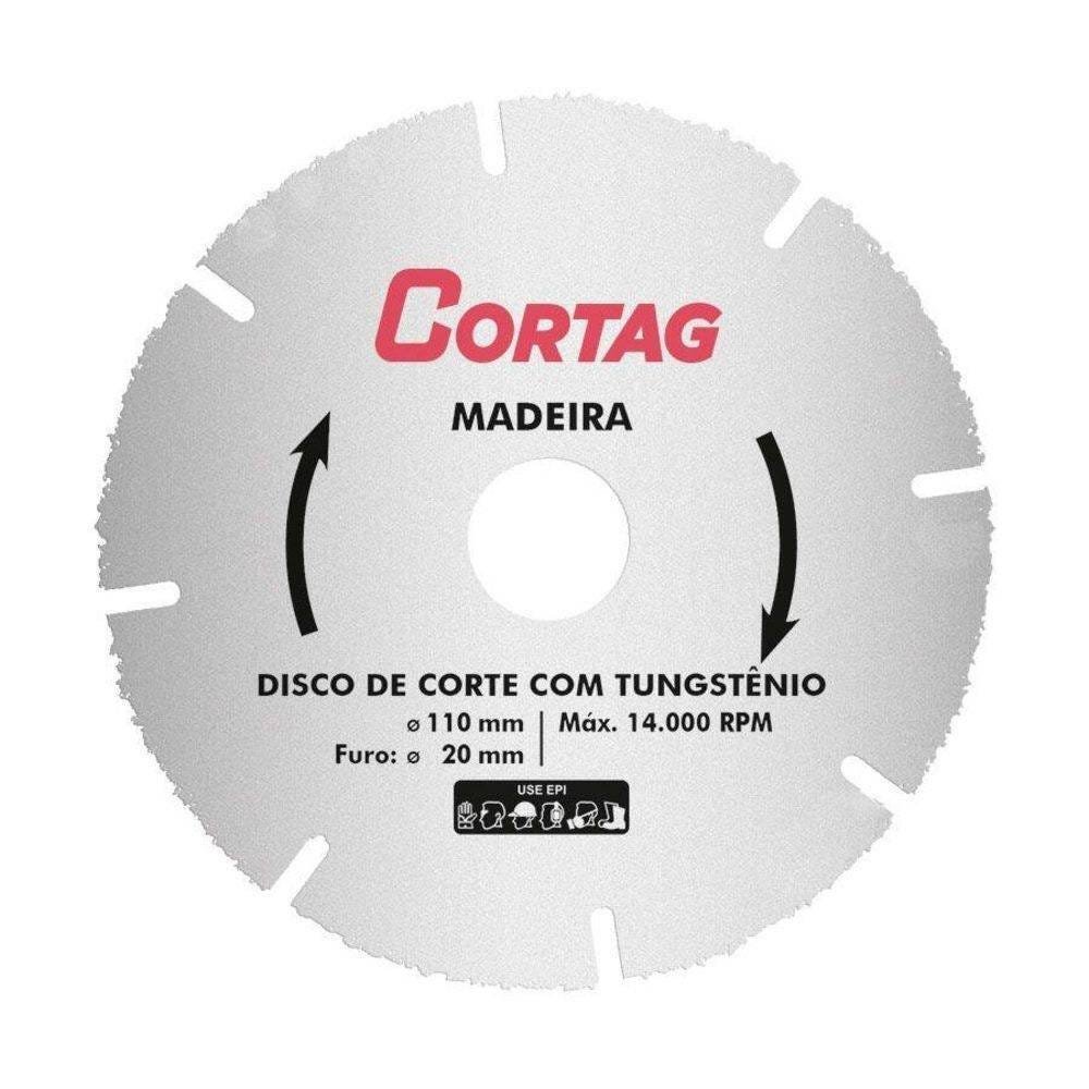 Disco de Corte Madeira com Tungstênio - Cortag