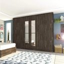 Ver imagem 3 de Guarda-Roupa Casal 6 Portas com Espelho Sevilla Tcil Móveis