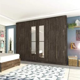 Guarda-Roupa Casal 6 Portas com Espelho Sevilla Tcil Móveis - 3 Guarda-Roupa Casal 6 Portas com Espelho Sevilla Tcil Móveis - 3