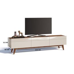 Rack para Tv até 60 Polegadas 3 Gavetas Classic Moderno Imcal - 2