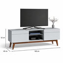Ver imagem 3 de Rack para TV até 60 Polegadas 2 Gavetas Classic 180cm Imcal