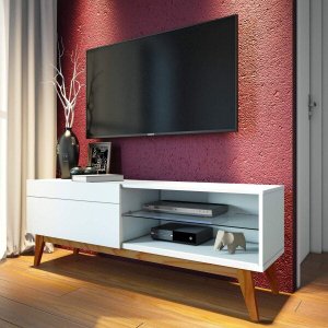 Rack para TV até 55 Polegadas 1 Gaveta Classic Retrô 52cmx146cm Imcal