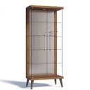 Ver imagem 1 de Cristaleira com Espelho, LED e 2 Portas em Vidro Tiffany Retrô Imcal