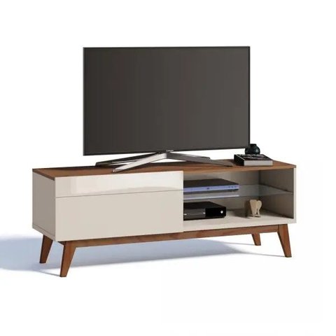 Rack para Tv até 55 Polegadas 1 Gaveta Classic Retrô 52x146cm Imcal