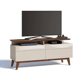 Rack para TV até 55 Polegadas 2 Gavetas Classic Retrô 62,5cmx146cm Imcal - 2