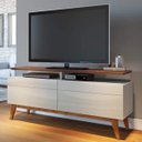 Ver imagem 1 de Rack para TV até 55 Polegadas 2 Gavetas Classic Retrô 62,5cmx146cm Imcal