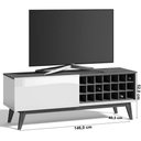 Ver imagem 3 de Rack para TV até 55 Polegadas 1 Gaveta e Adega Classic Retrô Imcal