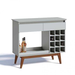 Aparador Bar com Adega 12 Nichos 2 Gavetas Classic Retrô Imcal