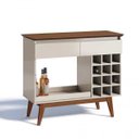 Ver imagem 2 de Aparador Bar com Adega 12 Nichos 2 Gavetas Classic Retrô Imcal