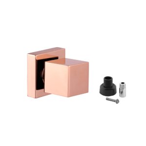 Acabamento Registro Quadrado Rose Gold Banheiro Chuveiro Docol