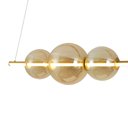 Ver imagem 2 de Lustre Pendente Skylight Curly 3108 Led Bivolt Dourado/ambar