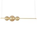 Ver imagem 1 de Lustre Pendente Skylight Curly 3108 Led Bivolt Dourado/ambar