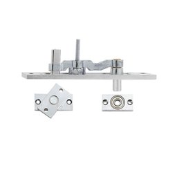 Dobradiça Eixo Pivotante Com Rolamento 100kg Cromada Uniao - 1