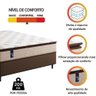 Cama Box Casal King Colchão Gazin Molas Powerblue 193x203x65cm 200 Kg por Pessoa Marrom/bege - 5