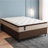 Cama Box Casal King Colchão Gazin Molas Powerblue 193x203x65cm 200 Kg por Pessoa Marrom/bege - 2