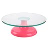 Bailarina Profissional Giratória Vidro Base Bolo Confeitaria Silverchef - Rosa - 1