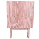 Ver imagem 2 de Conjunto Mesa Dobrável 60x60 Cm com 4 Cadeiras em Madeira Maciça - Cru