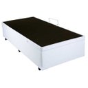 Ver imagem 2 de Cama Box Baú Solteiro em Corino Branco com Pistão - 88x188