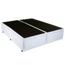 Ver imagem 2 de Cama Box Baú King Size em Corino Branco com Pistão - 193x203