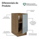 Ver imagem 3 de Balcão de Cozinha 40 cm 1 Porta (sem Tampo) Rustic/Cinza Lux Madesa