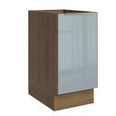 Ver imagem 1 de Balcão de Cozinha 40 cm 1 Porta (sem Tampo) Rustic/Cinza Lux Madesa