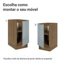 Ver imagem 4 de Balcão de Cozinha 40 cm 1 Porta (sem Tampo) Rustic/Cinza Lux Madesa