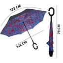 Ver mais imagens de Guarda Chuva Invertido Floral Lilás Mor