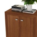 Ver imagem 3 de Balcão Escritório com 2 Portas Me4103 Amendoa - Tecnomobili