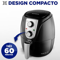 Fritadeira Elétrica Air Fryer Pratic Af-34 3,2 Litros 1200w Mondial - 4