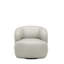 Ver imagem 6 de Kit 2 Poltronas Decorativas Verona Sala de Estar Base Giratória em Aço Couro Off White G88 - Gran Be