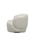 Ver mais imagens de Kit 2 Poltronas Decorativas Verona Sala de Estar Base Giratória em Aço Couro Off White G88 - Gran Be