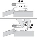 Ver imagem 3 de Amortecedor Blumotion Níquel para Dobradiça Clip Top Reta Blum 01 Unidade